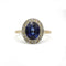Bague 60 Bague - Or jaune et blanc, Diamants & Saphir 58 Facettes 250018SP