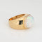 Bague 61 Bague opale éthiopienne 10 carats, chevalière est-ouest 58 Facettes G13202