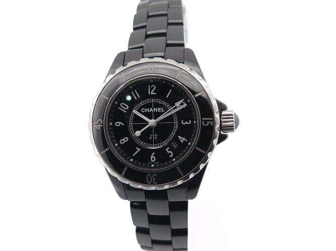 Montre montre CHANEL j12 intense black 33 mm ceramique noire + boite 58 Facettes 261661