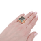Bague 53 Bague Pomellato "Griffe" or jaune, aigue marine. 58 Facettes 34130