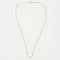 Collier Van Cleef & Arpels - Collier Lucky Alhambra Heart nacre blanche en or jaune 58 Facettes