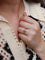 Bague 52 Bague toi et moi or jaune diamants old mine cut 58 Facettes J608