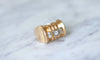 Bague 58 Bague Tank or rose, platine et diamants 58 Facettes