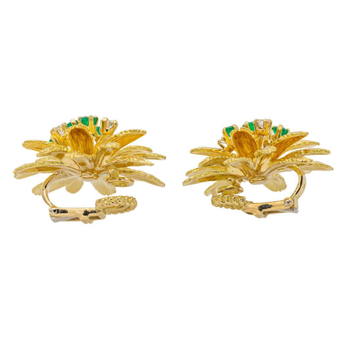 Boucles d'oreilles Boucles d'oreilles Or jaune Emeraude 58 Facettes 3530684CN