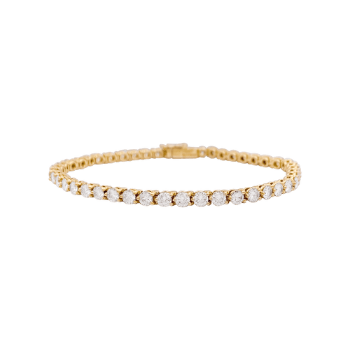 Bracelet Ligne tennis Cartier or jaune, diamants. 58 Facettes 34225