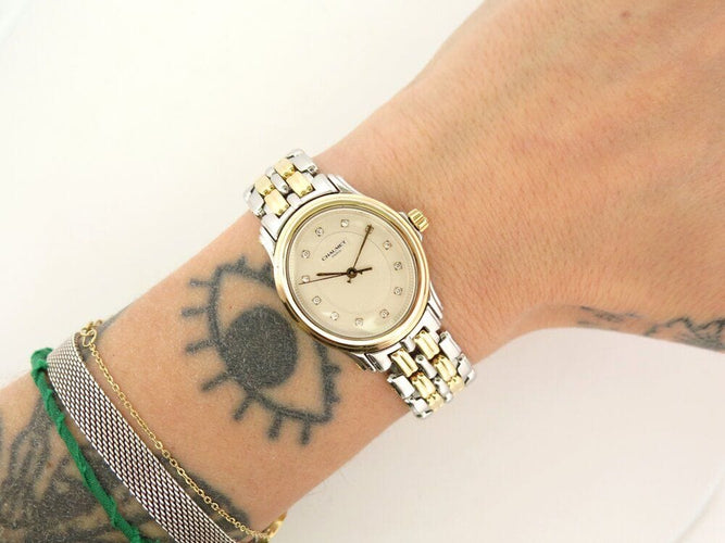 Montre montre CHAUMET paris 1780 quartz 27 mm diamants or & acier palladie 58 Facettes 260928