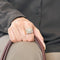 Bague 55,5 Bague tank or jaune et gris diamants 58 Facettes ALE4229