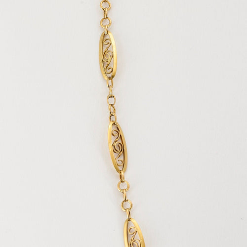 Collier Collier draperie or jaune 58 Facettes RAM28442