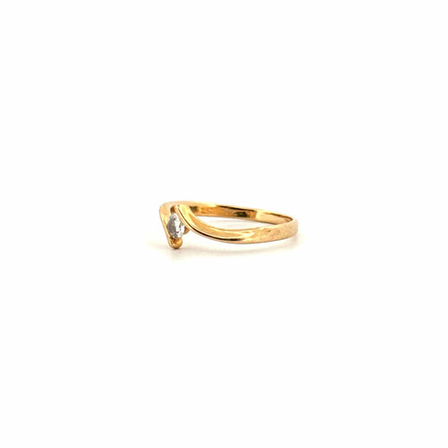Bague 55 Solitaire or jaune et diamant 58 Facettes 64-GS35885-1