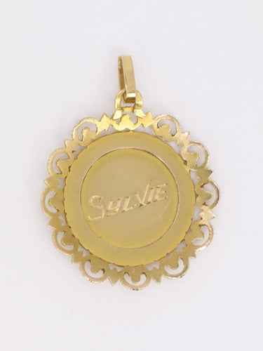 Pendentif PERROUD - Médaille signe zodiaque Cancer or jaune 58 Facettes 1190.5