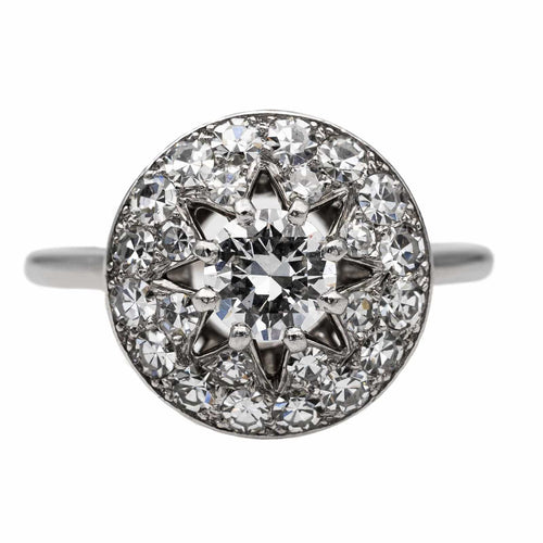 Bague 57 Cartier Bague Art déco Platine Diamant 58 Facettes 2826017CN