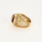 Bague 49,5 Bague dome or jaune et améthyste 58 Facettes PER1463