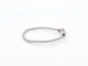 Bracelet bracelet FRED force 10 mm manille en or blanc cable acier t14 58 Facettes 260312