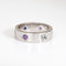 Bague 53 Bague Love Cartier Gemstone 53, taille 6,25, or blanc 18 carats, saphir, spinelle, aigue-marine 58 Facettes G13929