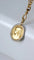 Pendentif Médaille Vierge or et perles fines 58 Facettes