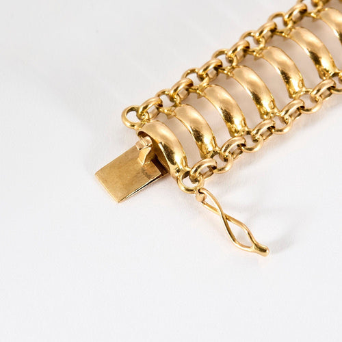 Bracelet Bracelet or jaune à maille fantaisie 58 Facettes SAI03672