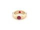 Bague 53 vintage bague FRED sertie de 4 rubis en or jaune 58 Facettes 260930