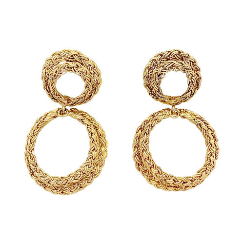 Boucles d'oreilles Boucles d'oreilles or jaune. 58 Facettes 33677