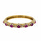 Bracelet Trio de bracelets joncs en or avec diamants, saphir, rubis et émeraude 58 Facettes