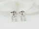 Boucles d'oreilles Puces d'oreilles en or blanc et diamants 58 Facettes 33410