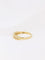 Bague 54 Demi-Alliance américaine en or jaune et diamants 0,18 ct 58 Facettes J103