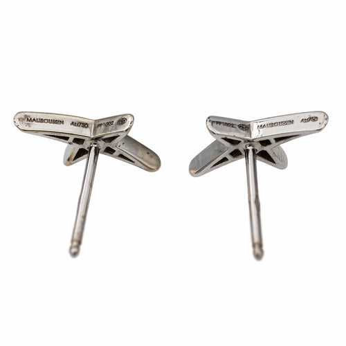 Boucles d'oreilles Mauboussin Boucles d'oreilles Puces French Valentine Or blanc Diamant 58 Facettes 2804215CN