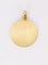 Pendentif Médaille amour AUGIS ronde Plus qu'hier moins que demain or jaune rubis diamants 58 Facettes 1102