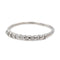 Bague 53 Bague Demi alliance Or blanc Diamant 58 Facettes 2916895CN