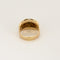 Bague 55,5 Bague or jaune, platine et diamants 58 Facettes HOU5529