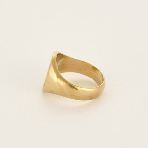 Bague 43 Chevalière en Or jaune 18k 58 Facettes ROM1271