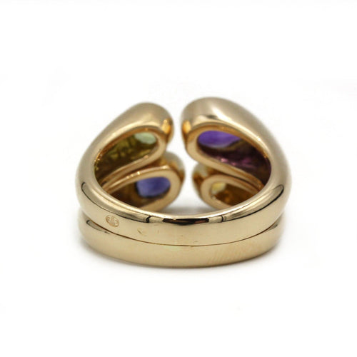 Bague 52 Bague - Or jaune, Améthyste, Péridot, Citrine, et une Cordierite 58 Facettes 250050SP