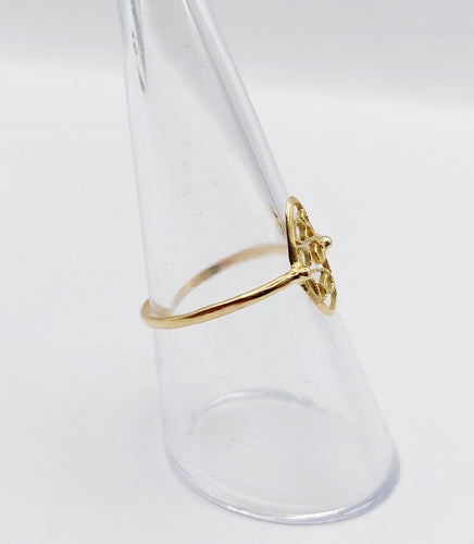 Bague 56 Bague marquise style Art nouveau filigranée vintage en or 18k 58 Facettes A06641