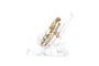 Broche Broche Napoléon III en or jaune 18 carats et argent sertie de perles et de diamants "taille" rose 58 Facettes B513