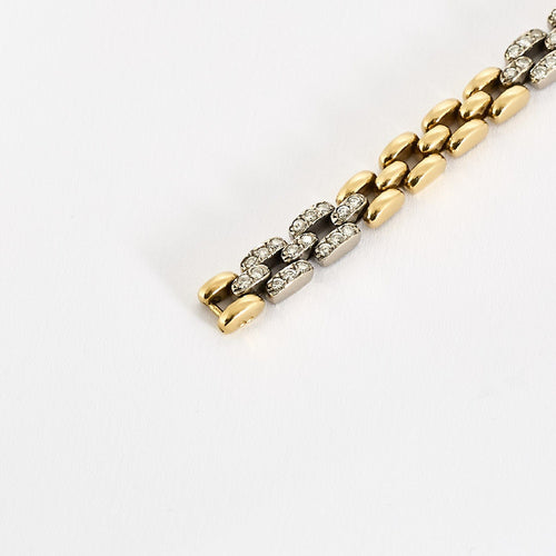Bracelet Cartier. Collection Maillon Panthère. Rare Collier à transformation pouvant former Bracelet en or de deux couleurs et diamants. 58 Facettes 58FC18