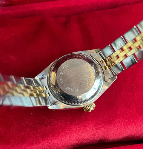 Montre ROLEX - Montre femme OYSTER Perpetual Date 26 en or jaune et acier 58 Facettes
