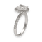 Solitaire or 14k diamant coussin 1,80 ct GIA + 0,35 ct - Taille 50