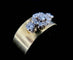 Bague 58 Bague bandeau en or jaune diamants 58 Facettes