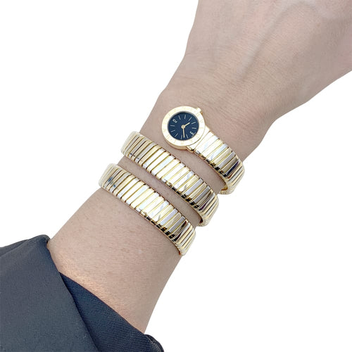 Montre Montre Bulgari, "Tubogas BB 19", deux ors. 58 Facettes 35046