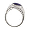 Bague 55 Bague saphir et diamant d'inspiration Art déco des années 1950 : une pièce audacieuse et affirmée 58 Facettes 24332-0063