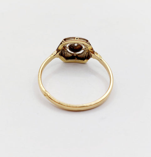 Bague 58 Bague Art Déco petit diamant taille rose (circa 1910) 58 Facettes A06406