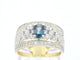 Bague 54 Bague exclusive en or sertie de diamants et d'une pierre précieuse 58 Facettes 2329
