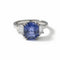 Bague 53 Bague or Blanc - Saphir Ceylan 5,60 carats 58 Facettes 1.0001180/2