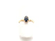 Bague 49 Bague or jaune et saphir 58 Facettes
