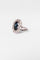 Bague 51 Bague Marguerite en platine, saphir et diamants 58 Facettes