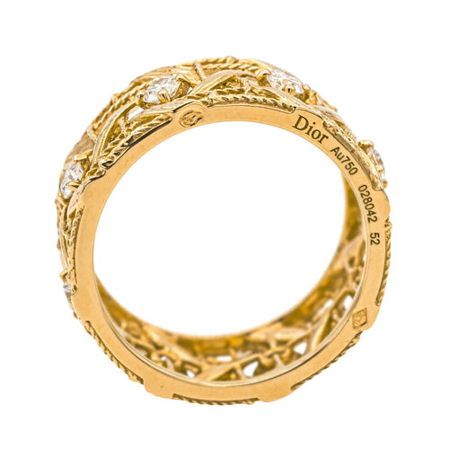 Bague 52 Dior Bague My Dior Or jaune Diamant 58 Facettes 4052827RV