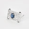 Broche CARTIER - Broche Art déco en platine, saphirs, diamants et cabochons d'onyx 58 Facettes 58FC10