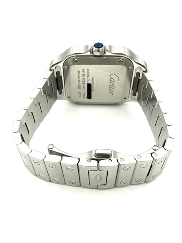 Montre CARTIER. Montre "Santos", acier, mouvement automatique (réf.4075) 58 Facettes