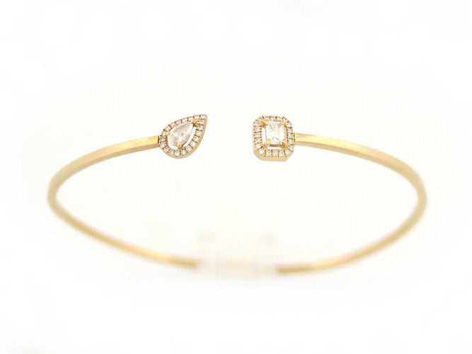 Bracelet bracelet MESSIKA jonc flex my twin toi & moi or jaune 18k diamants 0.3 ct 58 Facettes 265899