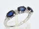 Bague Bague en or blanc avec diamants et saphir 58 Facettes 2122