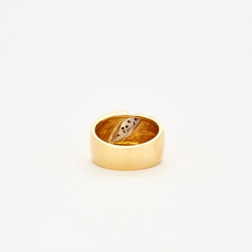 Bague 52 Bague bandeau sertie de diamants 58 Facettes 2574